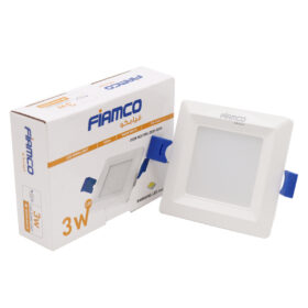 داون لايت - 3 وات - فيامكو - عدسة سامسونج - مربع - متعدد الألوان