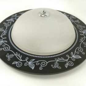 إنارة جدارية - دائرية - أسود